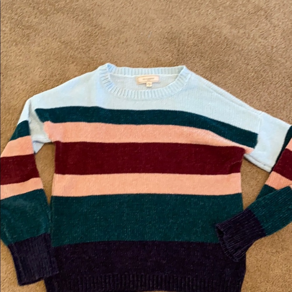 Striped soft sweater size small